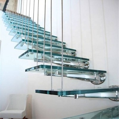 Modern Laminated Tempered Glass Stair Treads