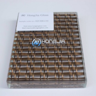 Customized Decoration 8mm 10mm Tempered Wire Mesh Laminated Glass Prices